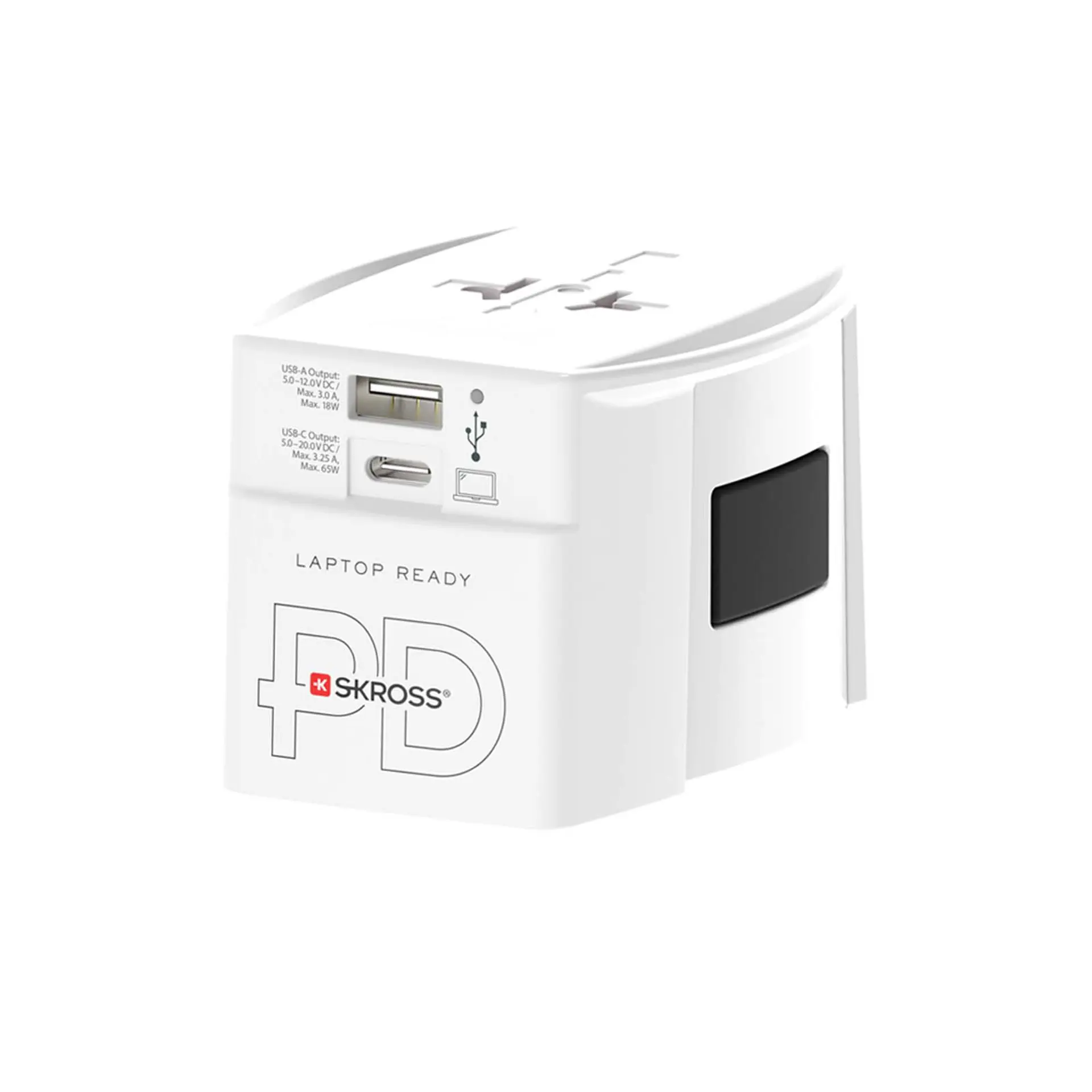 Bild på SKROSS® MUV AC65PD världsadapter med USB-C-kabel Bild på SKROSS® MUV AC65PD världsadapter med USB-C-kabel