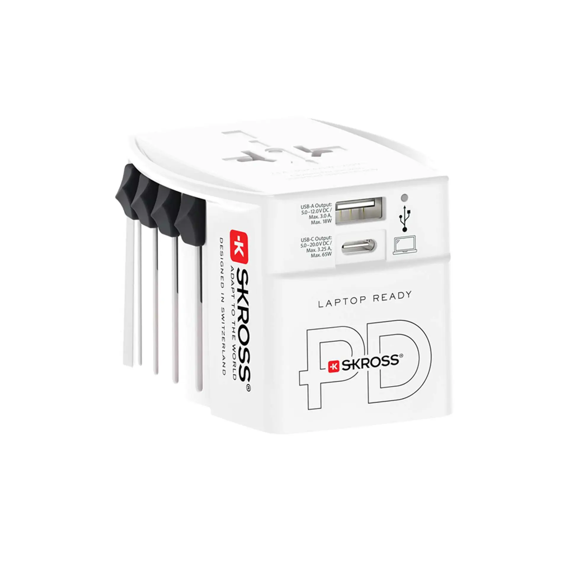 Bild på SKROSS® MUV AC65PD världsadapter med USB-C-kabel 